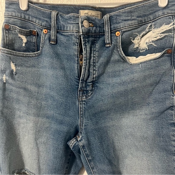 Madewell The Perfect Vintage Jean Size 29 Petite Straight Leg Jean Distressed - Picture 4 of 11